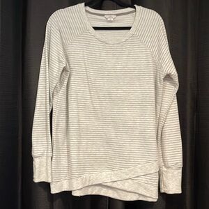 Cross waist long sleeve tee